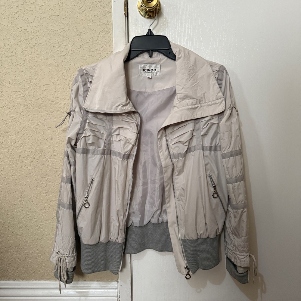 ICINOO grey purple jacket